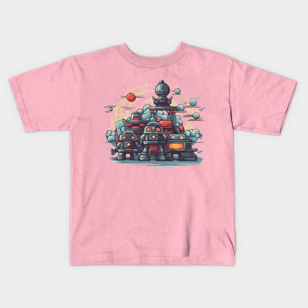 Droid Town Kids T-Shirt by apsi